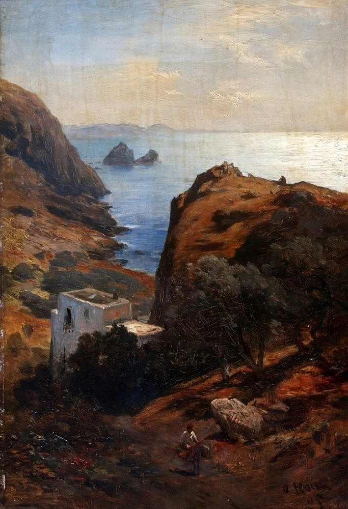 Paesaggio costiero vicino a Capri